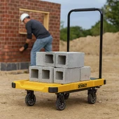 DEWALT DWT710 200Kg Profesyonel Katlanabilir Dört Tekerlekli Yük ve Paket Taşıma Arabası - 9