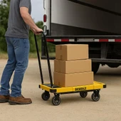 DEWALT DWT710 200Kg Profesyonel Katlanabilir Dört Tekerlekli Yük ve Paket Taşıma Arabası - 10