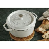 Staub 405014120 Döküm Tencere 24 cm Trüf Beyaz - 4