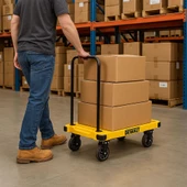 DEWALT DWT710 200Kg Profesyonel Katlanabilir Dört Tekerlekli Yük ve Paket Taşıma Arabası - 7