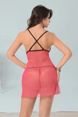 Pembe Tül Gecelik - 654 - 4