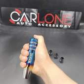 Yanıklı Sparco Mavi Renk Vites Topuzu 13cm Metal Gövde Premium Ürün - 2