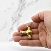 Kesir Gold Altın Metal Kulp Düğme Mobilya Çekmece Mutfak Dolabı Dolap Modern Kapak Kulpları - 8