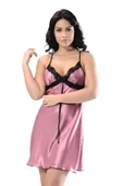 Gül Kurusu Saten Gecelik - M-367 - 4