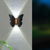 Elektrikle Çalışır, 6 Watt GÜN IŞIĞI  Ledli Kelebek Duvar Aplik İç ve Dış Mekan IP65 Led Duvar Aplik - 4