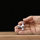 Kesir Gümüş Krom Metal Kulp Düğme Mobilya Çekmece Mutfak Dolabı Dolap Modern Kapak Kulpları thumbnail 5