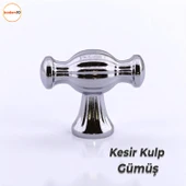 Kesir Gümüş Krom Metal Kulp Düğme Mobilya Çekmece Mutfak Dolabı Dolap Modern Kapak Kulpları thumbnail 6