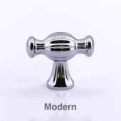 Kesir Gümüş Krom Metal Kulp Düğme Mobilya Çekmece Mutfak Dolabı Dolap Modern Kapak Kulpları thumbnail 4