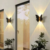 2 Adet Elektrikle Çalışır, 6 Watt Günışığı Ledli Kelebek Duvar Aplik İç ve Dış Mekan IP65 Aplik - 3