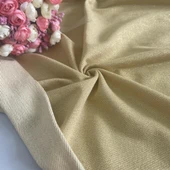 Kaf Kumaş  Gold Simli Diagonel İki İplik Kumaş - 1