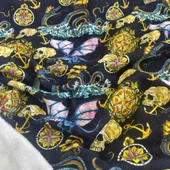 Kaf Kumaş  3 İplik Baskılı Kumaş | Ejderha thumbnail 2