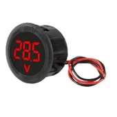 DC 4-100V Dijital Voltmetre Kırmızı LED – Araç, Tekne, Karavan, Motosiklet Uyumlu - 1