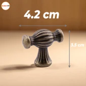 Kesir Eskitme Antik Sarı Metal Kulp Düğme Mobilya Çekmece Mutfak Dolabı Dolap Modern Kapak Kulpları - 3