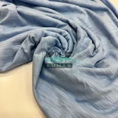 Kaf Kumaş  Modal Süprem Kumaş Kırçıllı (Flamlı) | %50 Pamuk %50 Modal | Mavi thumbnail 2