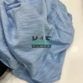 Kaf Kumaş  Modal Süprem Kumaş Kırçıllı (Flamlı) | %50 Pamuk %50 Modal | Mavi thumbnail 1