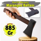 885 Gram 36 Cm El Yapımı Marangoz Balta Yarma Yontma Odun Kesme Ahşap Saplı Ergonomik Kamp Baltası - 1