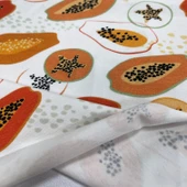 Kaf Kumaş  Dijital Baskılı Penye Süprem Kumaş | Papaya thumbnail 3