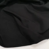 Kaf Kumaş  Likralı Penye Süprem Kumaş | 210 gr | Siyah - 1