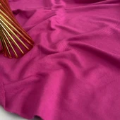 Kaf Kumaş  Viskon İki İplik Kumaş | Fuşya thumbnail 2