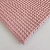 Kaf Kumaş  Büyük Kareli Waffle Pike Bornozluk Kumaş | 100% Pamuk | BW-26 thumbnail 1