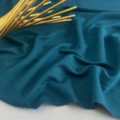 Kaf Kumaş  Viskon İki İplik Kumaş | Petrol thumbnail 2