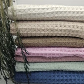 Kaf Kumaş  Büyük Kareli Waffle Pike Bornozluk Kumaş | 100% Pamuk | BW-26 thumbnail 3