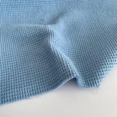 Kaf Kumaş  Küçük Kareli Waffle Pike | Mavi thumbnail 2