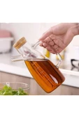 Ahşap Kapaklı Cam Yağdanlık 1000 ml Fenomen Yağdanlık - 2