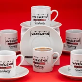 Porsima 09 Porselen 12 Parça Türk Kahve Fincan Takımı 90ml thumbnail 2