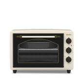 Simfer 3495 Retro Bej 34 LT Statik Mini/Midi Fırın - 4 Fonksiyon, Programlanabilir Pişirme & Isı Kontrol thumbnail 1