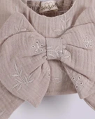 Serkon Kız Çocuk Müslin Crop Pantolon Takım SER-0876 - 2