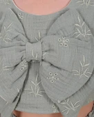 Serkon Kız Crop Muslin Şort Takım SER-0875 - 3