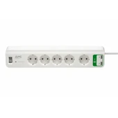 Apc By Schneider Electric 5'Li Akım Korumalı Priz 2 USB Hızlı Şarj Çıkışlı Beyaz PM5U-GR - 1