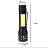 Wuben Wb-017 Zoomlu Şarjlı Cob Led Güçlü El Feneri - 4