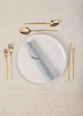 The Mia Shiny Çatal Kaşık Bıçak Takımı Gold 36 Parça - 4