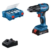 Bosch Gsb 185-LI Tek Akülü Darbeli Matkap 82 Parça Uç Set 06019K3122 - 1