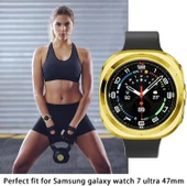 Samsung Galaxy Watch 7 Ultra 47mm Uyumlu Kasa Koruyucu 360 Tam Koruma Kılıf Kapak - 3