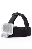 GoPro Aksiyon Kamera ile Uyumlu Kafa Bandı Head Strap Tutucu - 1