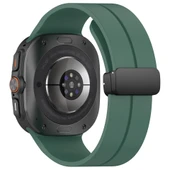 Samsung Galaxy Watch 7 Ultra 47mm Uyumlu Manyetik Mıknatıslı Band Silikon Kordon Kayış - 10