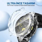 Huawei Watch Gt4 46mm Uyumlu Kasa Ekran Koruyucu 360 Tam Koruma Kılıf Kapak - 9