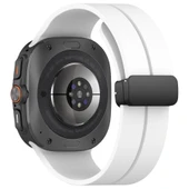 Samsung Galaxy Watch 7 Ultra 47mm Uyumlu Manyetik Mıknatıslı Band Silikon Kordon Kayış - 2