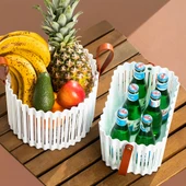 Porsima 4317 Beyaz 2'li Sepet Seti Banyo Mutfak Organizeri. thumbnail 1