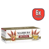 Mahbuba Kinoalı Karışık Detox Diyet Glutensiz Form Bitki Çayı 1 Aylık - ( 30 Kullanım ) Net 60gr x 6 Paket - 1