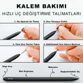 Emr Ekran Uyumlu Dijital Stylus Samsung S Pen ile Uyumlu Dijital Yazma Çizme Silme - 8