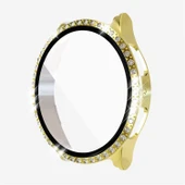 Samsung Galaxy Watch 4 5 6 7 44mm Uyumlu Parlak Taşlı Ekran Kasa Kılıf Koruyucu - 2