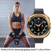 Samsung Galaxy Watch 7 Ultra 47mm Uyumlu Kasa Koruyucu 360 Tam Koruma Kılıf Kapak - 11