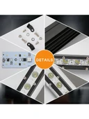 36W 12 Led Tek Sıra Off Road Yayıcı Gündüz Farı Lambası Projektör - 4