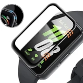 Samsung Galaxy Fit 3 R390 ile Uyumlu 3D Cam Full Ekran Koruyucu thumbnail 4