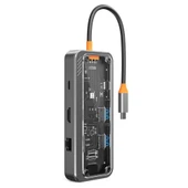 Type-C to 2X Pd HDMI Rj-45 Ethernet Sd Tf Card 2 X Usb 3.0 Hub Çevirici SW8V - 1