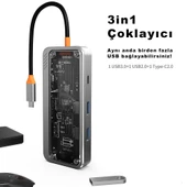 Type-C to 2X Pd HDMI Rj-45 Ethernet Sd Tf Card 2 X Usb 3.0 Hub Çevirici SW8V - 5